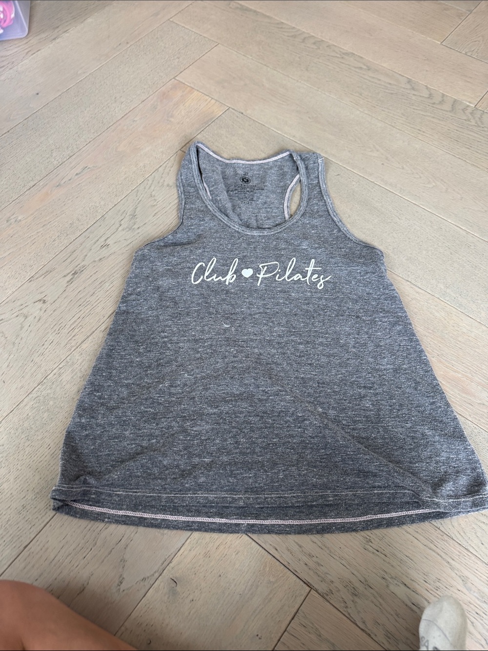 Club Pilates Gray Racerback Tank Top — Women's Athletic Tank